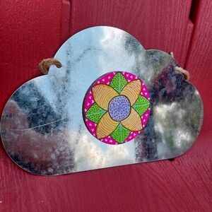 Flower Hand Drawn (by me!) Canvas Magnet.